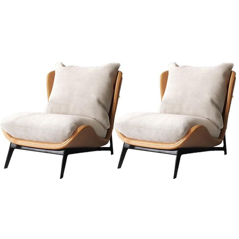 Industrial Style 26.77" Wide Pillow Back  Armless Lounge Chair