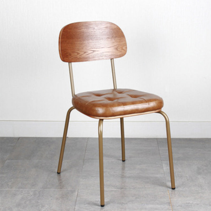 21.85" Wide Industrial Style Single Sofa Chair Basic Four Leg Fixed Back Arm Chair