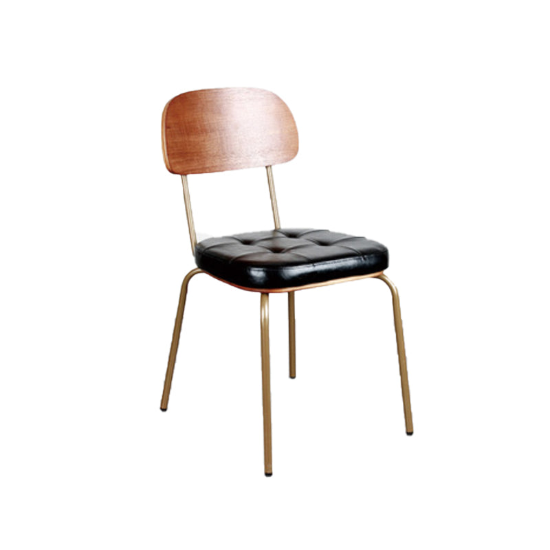 21.85" Wide Industrial Style Single Sofa Chair Basic Four Leg Fixed Back Arm Chair