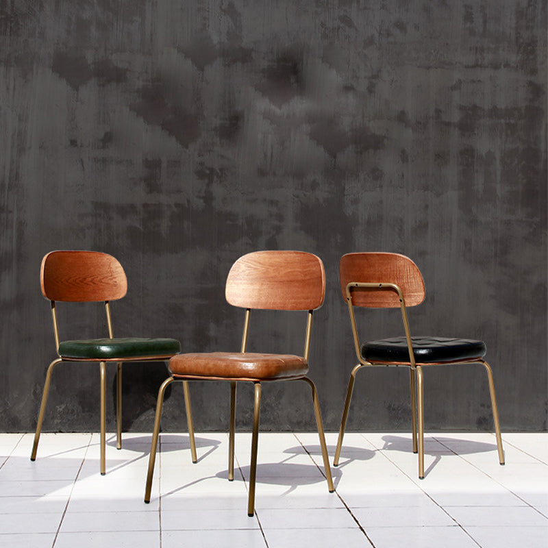 21.85" Wide Industrial Style Single Sofa Chair Basic Four Leg Fixed Back Arm Chair