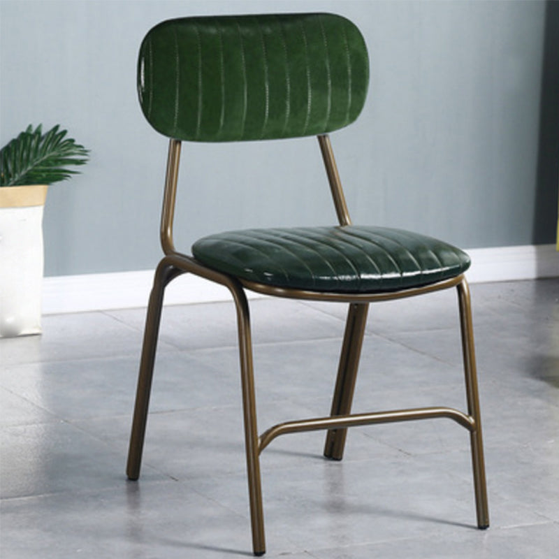 19.69" Wide Industrial Style Single Sofa Chair Fixed Back Basic Four Leg Armless Chair