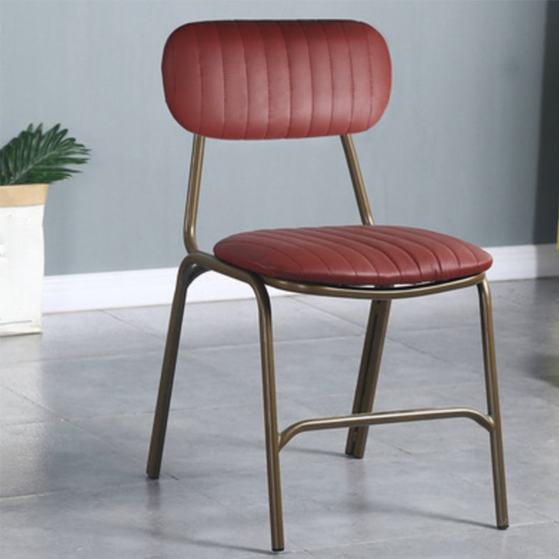 19.69" Wide Industrial Style Single Sofa Chair Fixed Back Basic Four Leg Armless Chair