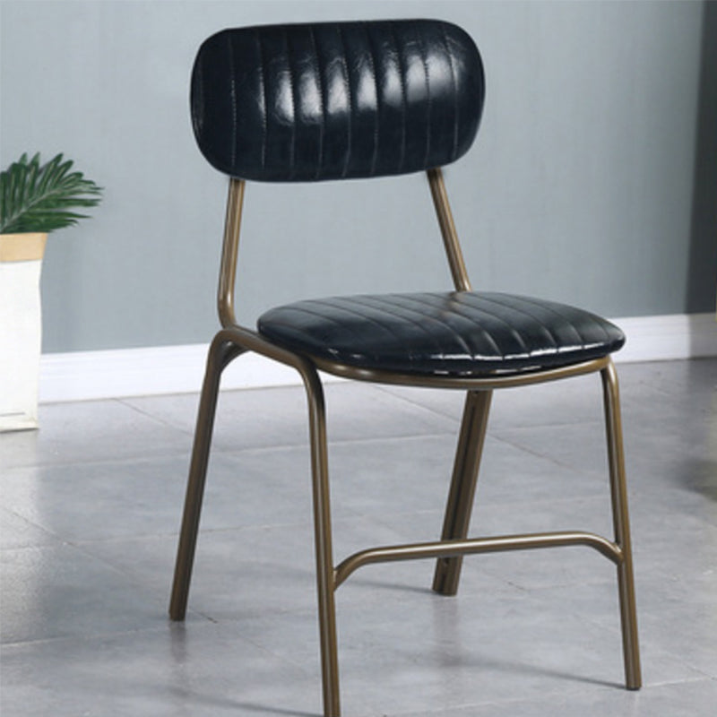 19.69" Wide Industrial Style Single Sofa Chair Fixed Back Basic Four Leg Armless Chair