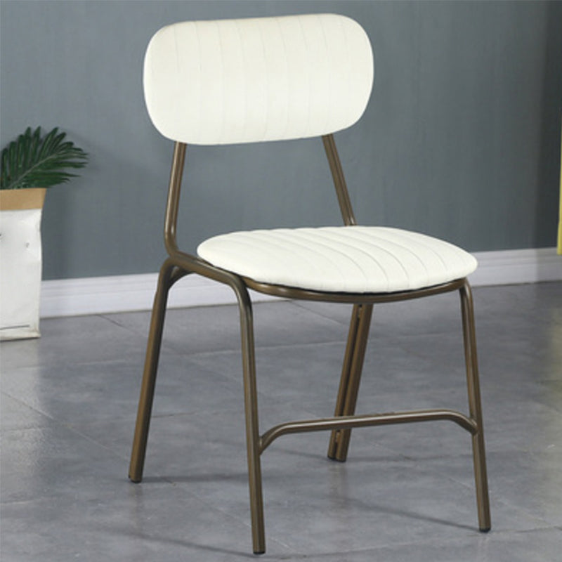 19.69" Wide Industrial Style Single Sofa Chair Fixed Back Basic Four Leg Armless Chair