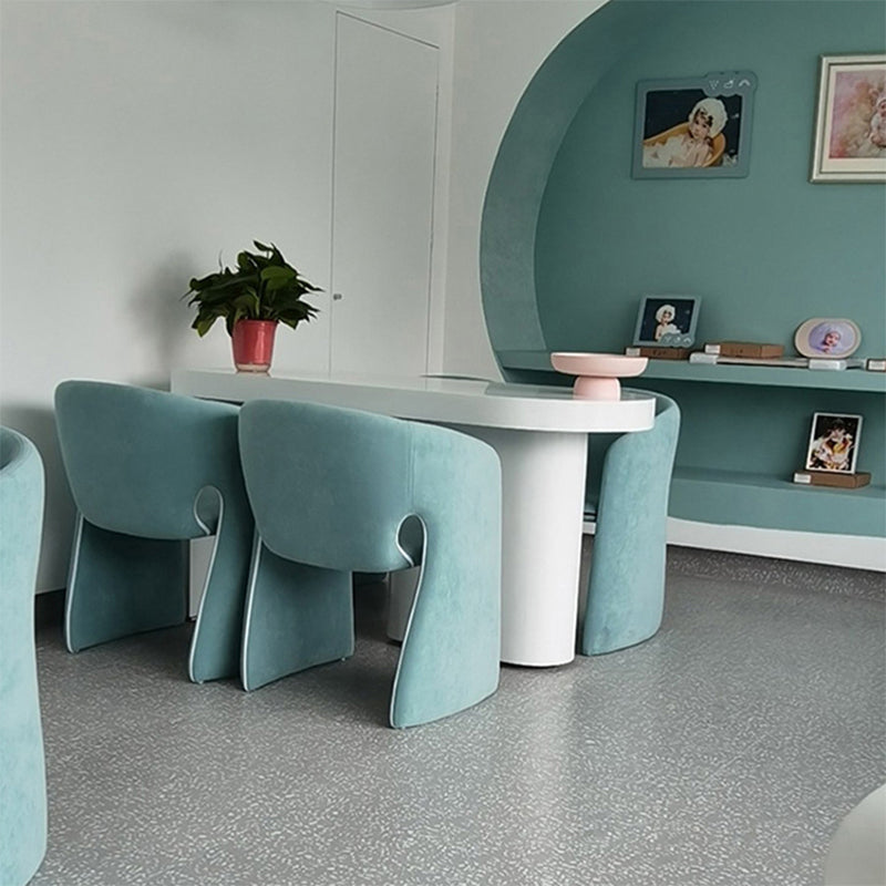 Mid-Century Modern Sled  Accent Armchair Fixed Back Arm Chair for Living Room