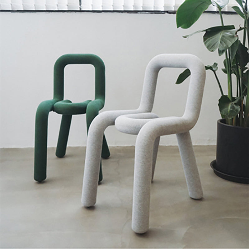 16.14" Wide Scandinavian Style Single Sofa Chair Fixed Back Parsons Chair