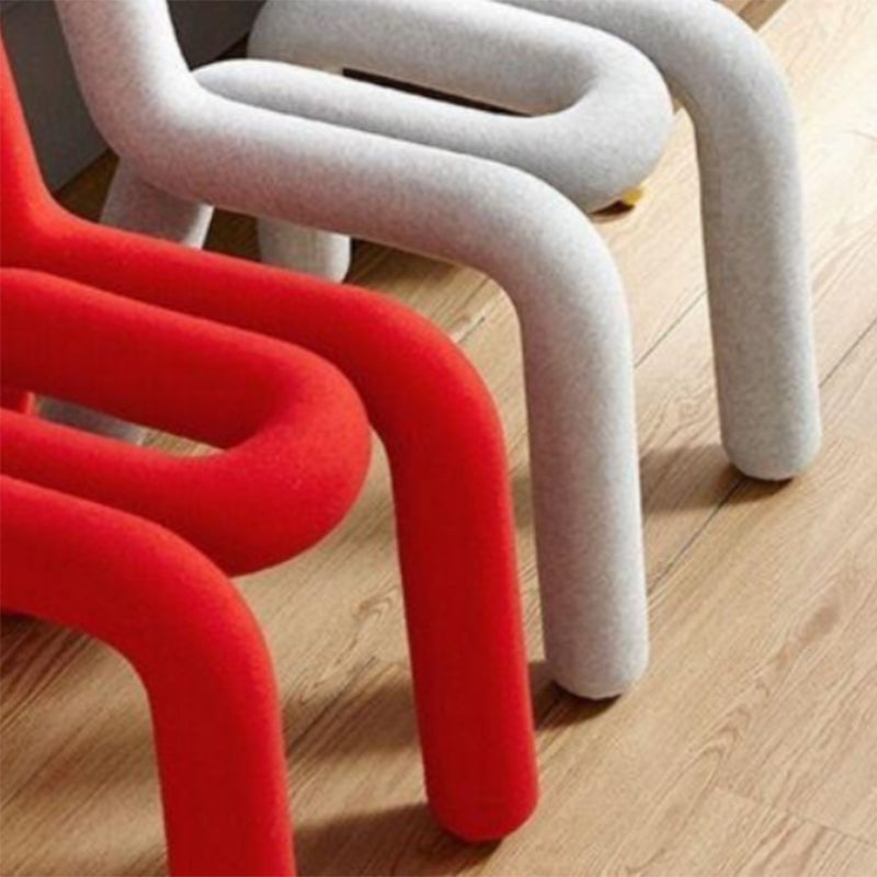 16.14" Wide Scandinavian Style Single Sofa Chair Fixed Back Parsons Chair