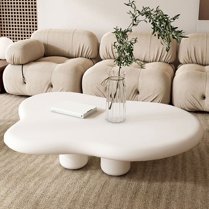 11.81" Tall Scandinavian Style Cocktail Table 4 Legs Coffee Table