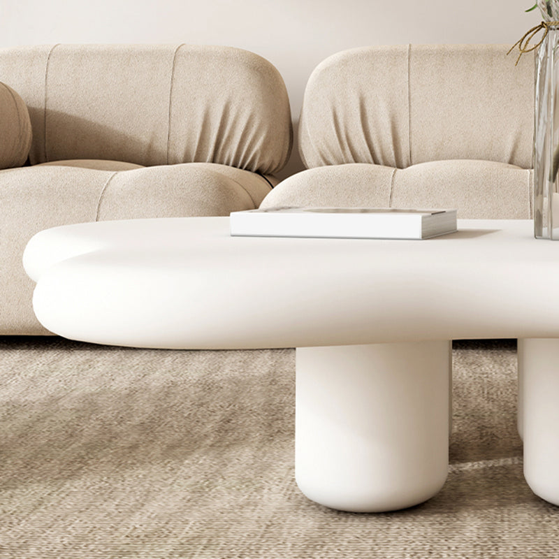 11.81" Tall Scandinavian Style Cocktail Table 4 Legs Coffee Table