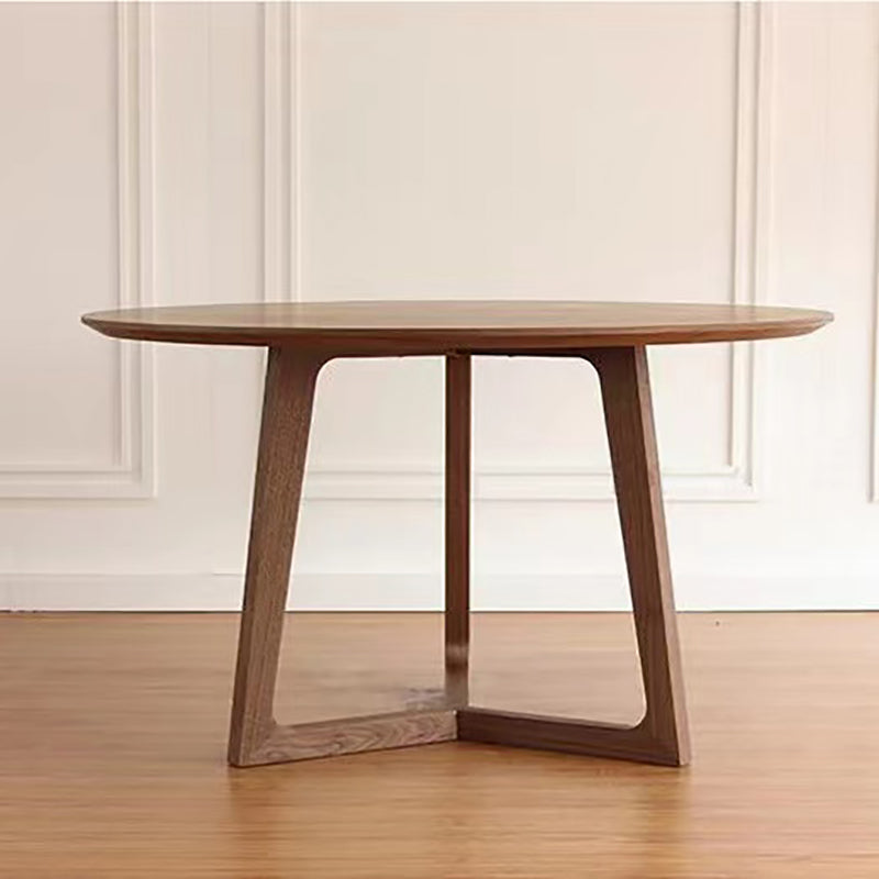 Scandinavian Coffee Cocktail Table Round Wooden Coffee Table Set for Living Room