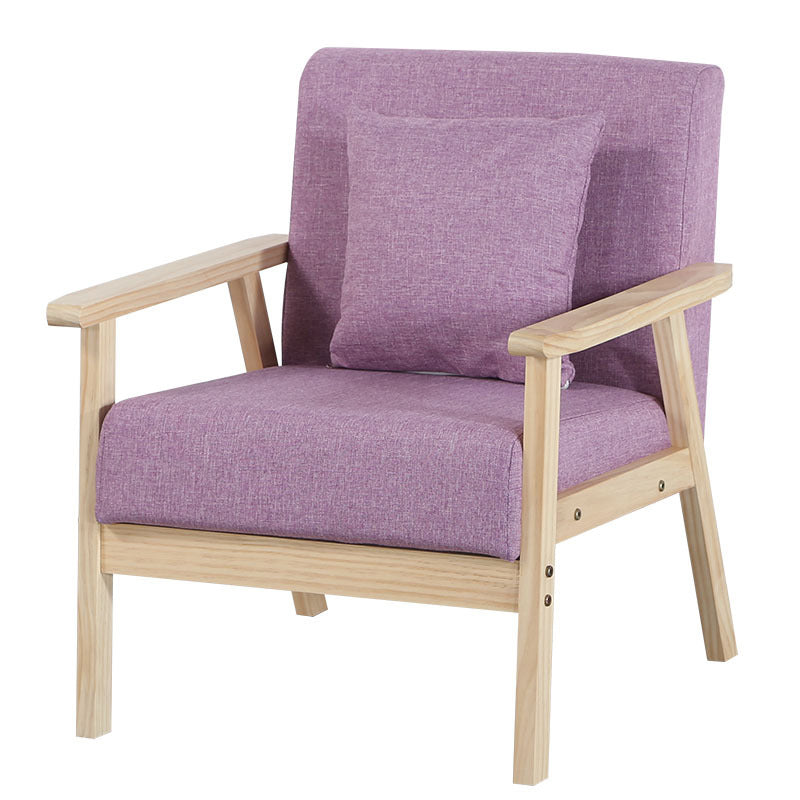 Linen Chair 25.1" L X24.4"W X28.3"H Removable Cushions Chair for Living Room