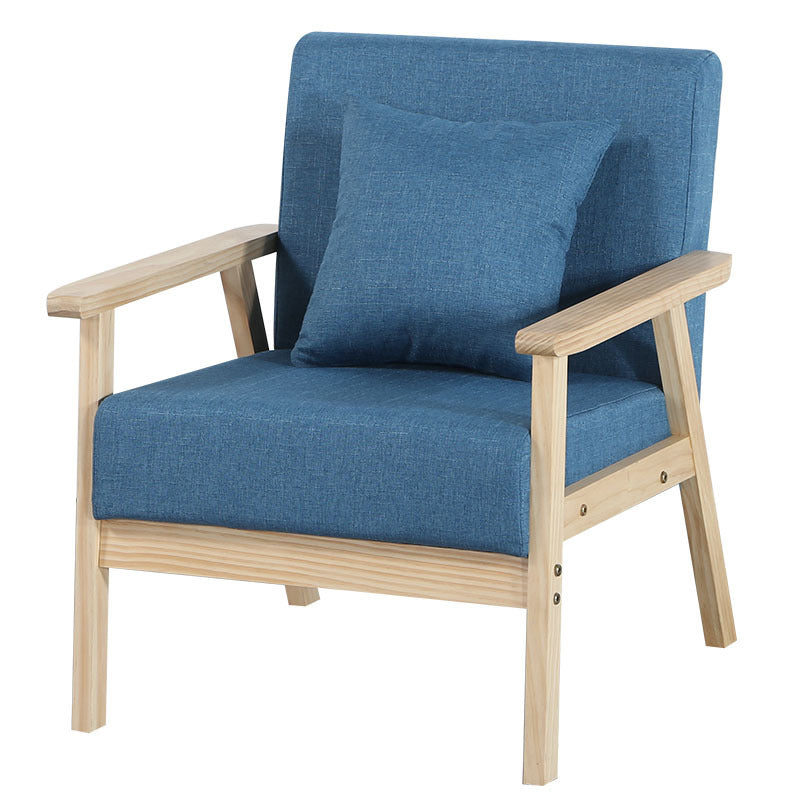 Linen Chair 25.1" L X24.4"W X28.3"H Removable Cushions Chair for Living Room