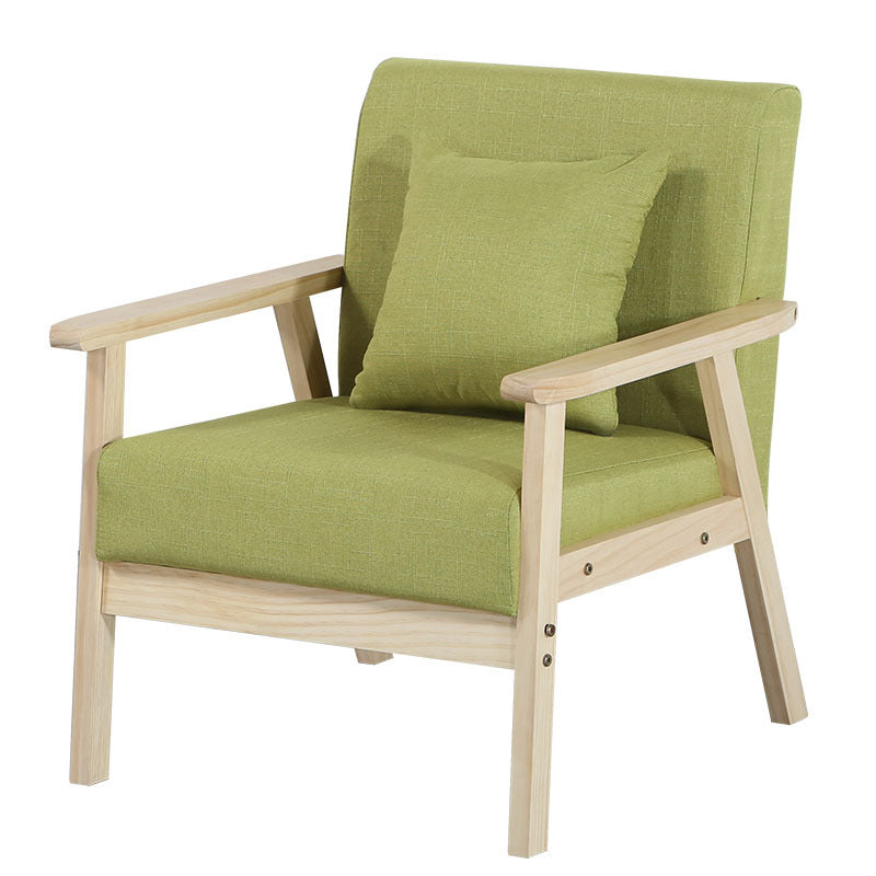 Linen Chair 25.1" L X24.4"W X28.3"H Removable Cushions Chair for Living Room