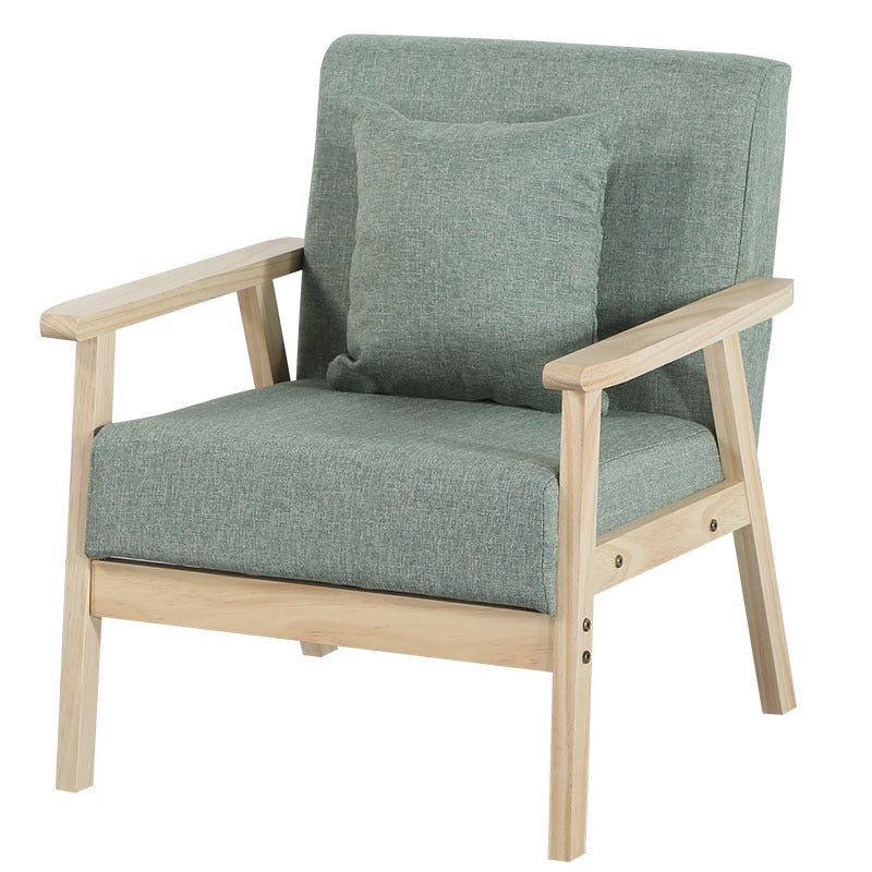 Linen Chair 25.1" L X24.4"W X28.3"H Removable Cushions Chair for Living Room