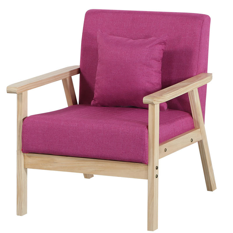 Linen Chair 25.1" L X24.4"W X28.3"H Removable Cushions Chair for Living Room