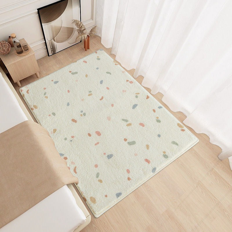 Trendy Graffiti Pattern Carpet Polyester Rug Non-Slip Backing Area Rug for Living Room