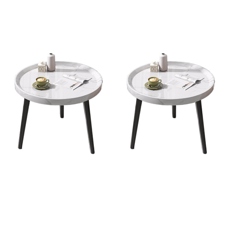 Round 3 Legs Modern End Table Solid Wood Minimalist Side End Table