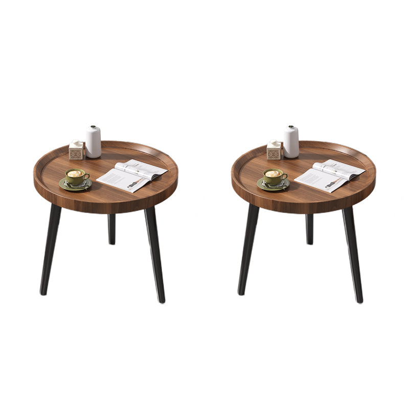 Round 3 Legs Modern End Table Solid Wood Minimalist Side End Table