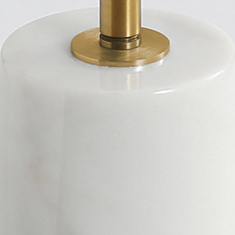 Modern Pedestal Side Table Round Metal Sofa End Table for Living Room
