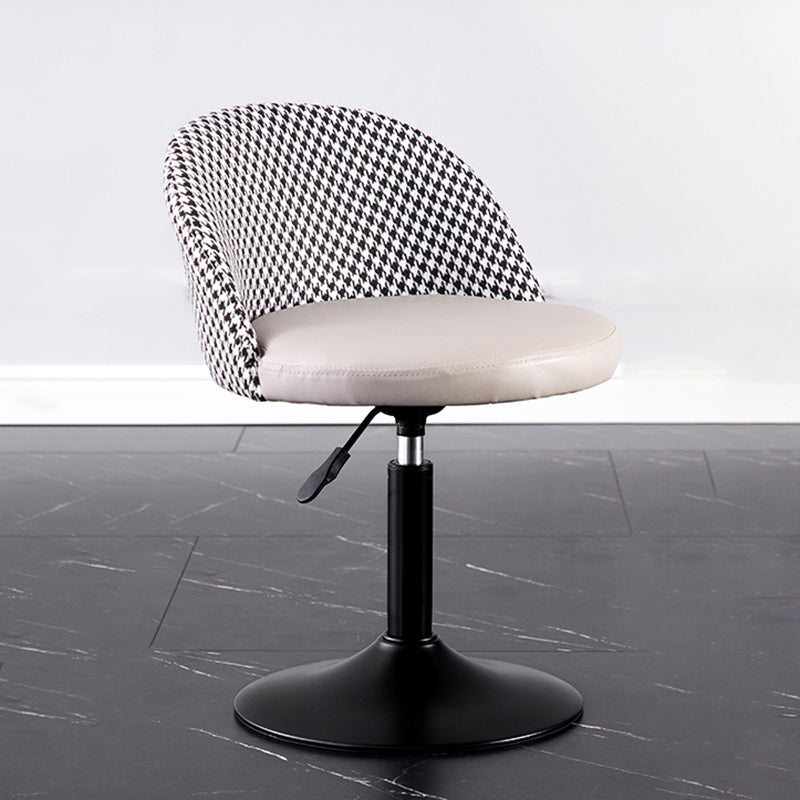 Modern Adjustable Height Stool Matte Finish Upholstered Bar Stools