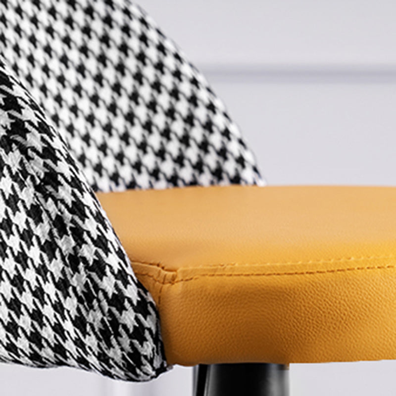 Modern Adjustable Height Stool Matte Finish Upholstered Bar Stools