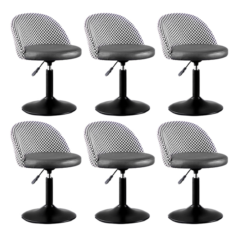 Modern Adjustable Height Stool Matte Finish Upholstered Bar Stools