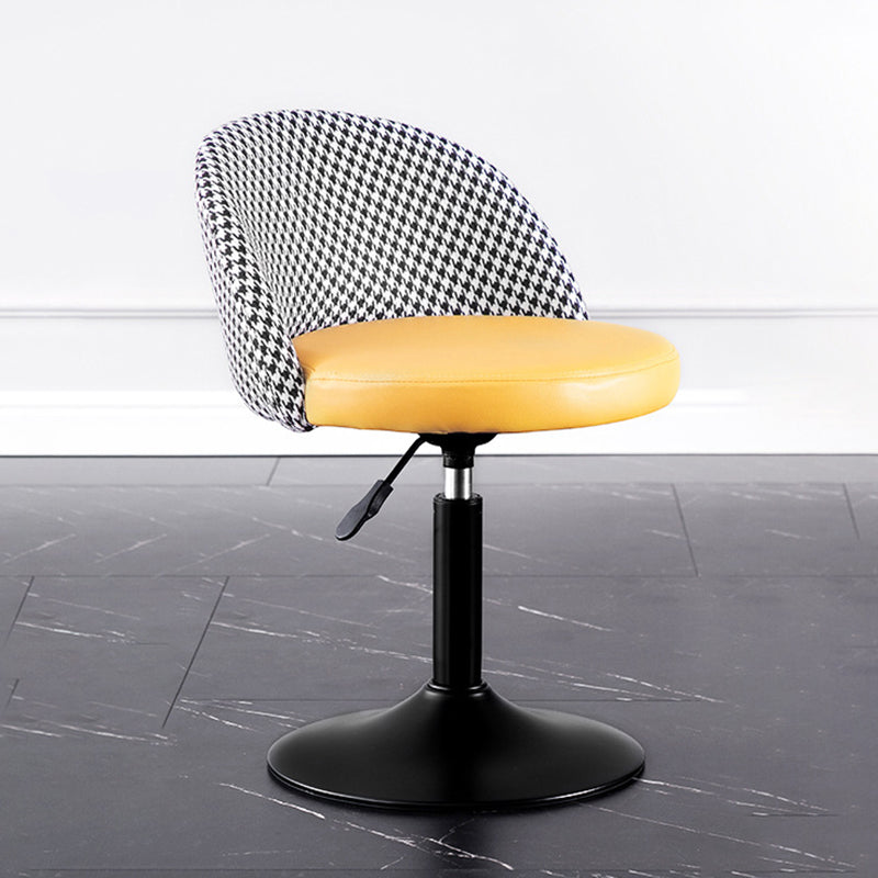 Modern Adjustable Height Stool Matte Finish Upholstered Bar Stools