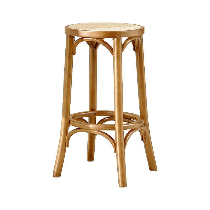 Solid Wood Bar Stool Modern Armless Sitting 28-inch Bar Stool