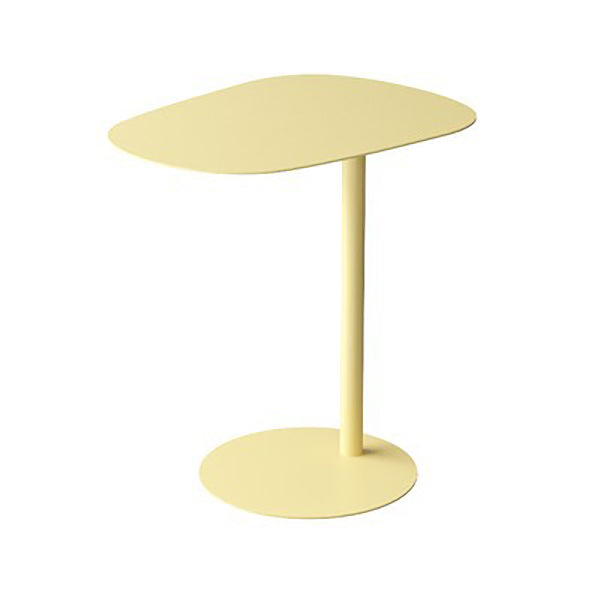 Pedestal Iron Side Table Minimalist End Table for Living Room