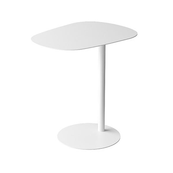 Pedestal Iron Side Table Minimalist End Table for Living Room