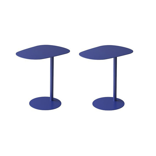 Pedestal Iron Side Table Minimalist End Table for Living Room