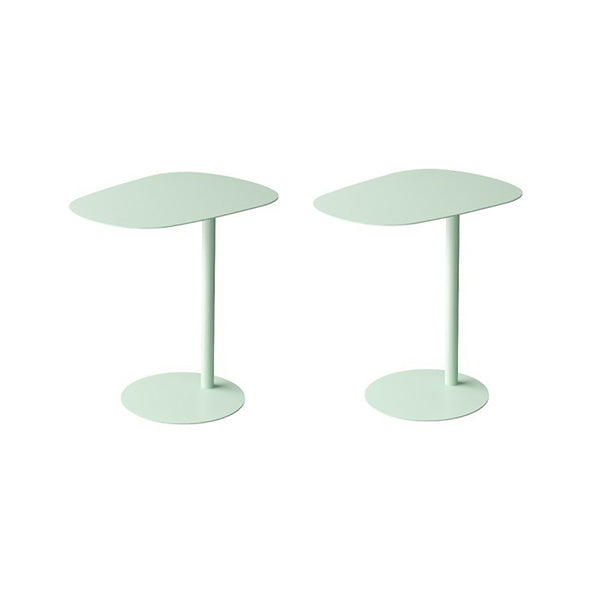 Pedestal Iron Side Table Minimalist End Table for Living Room