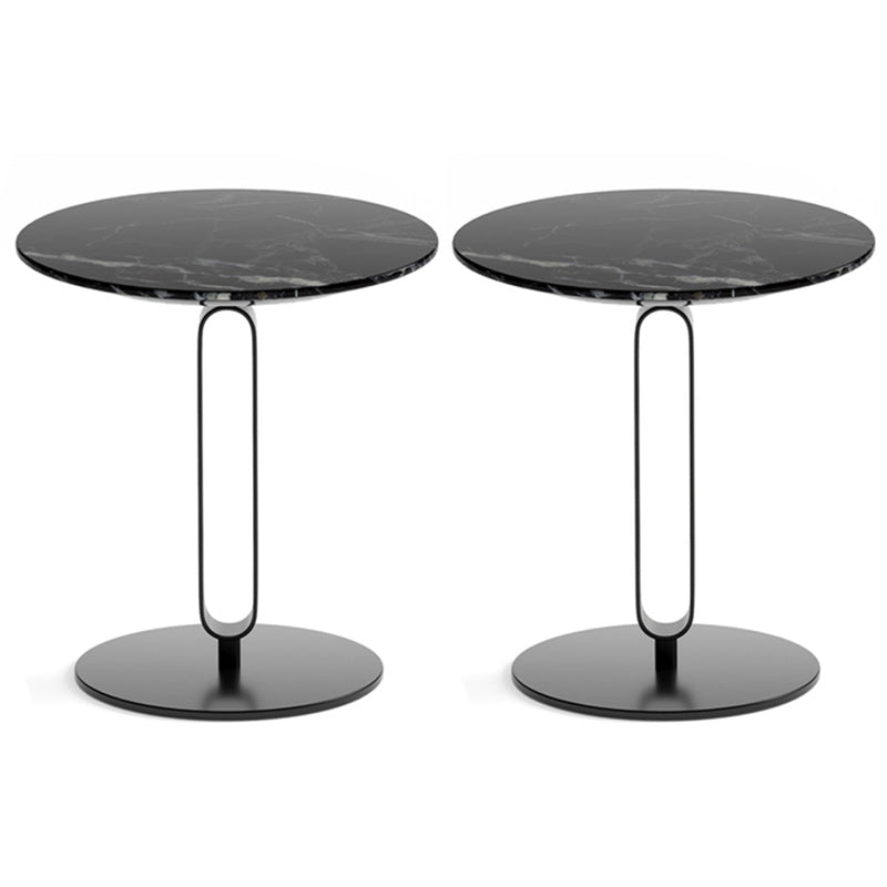 Round Pedestal Base Base Design Solid Wood Table Nordic Style Side Table