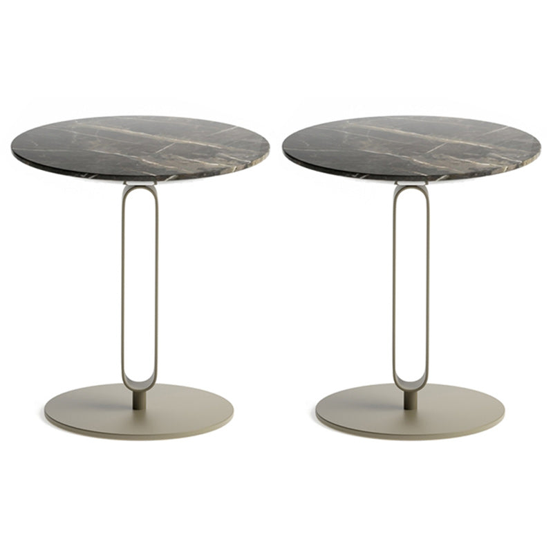 Round Pedestal Base Base Design Solid Wood Table Nordic Style Side Table