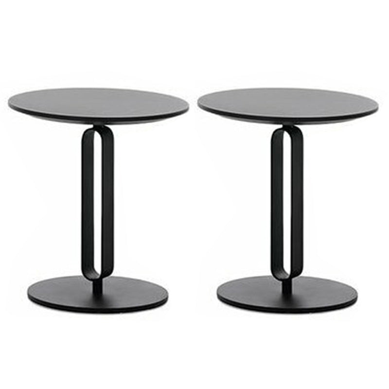 Round Pedestal Base Base Design Solid Wood Table Nordic Style Side Table