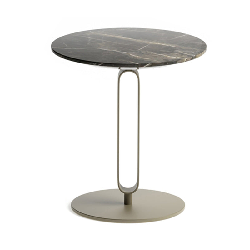 Round Pedestal Base Base Design Solid Wood Table Nordic Style Side Table