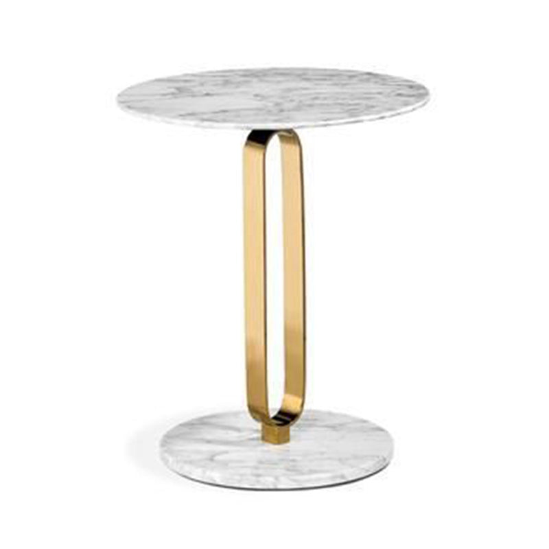 Round Pedestal Base Base Design Solid Wood Table Nordic Style Side Table