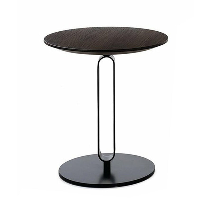 Round Pedestal Base Base Design Solid Wood Table Nordic Style Side Table