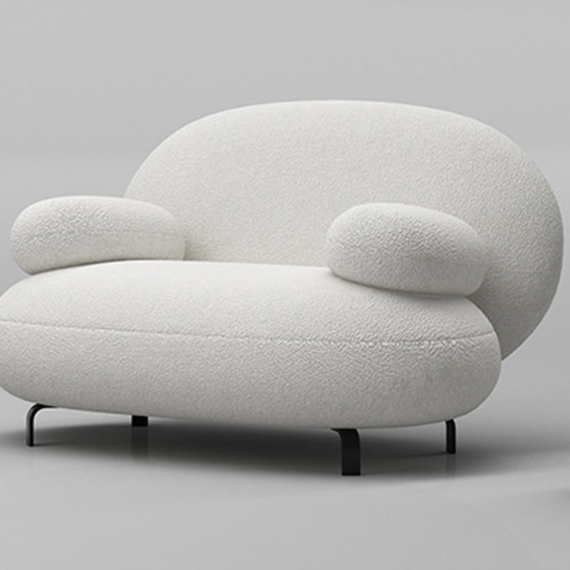 29.52" Wide Contemporary Sofa Recessed Arm Sofa for Living Room