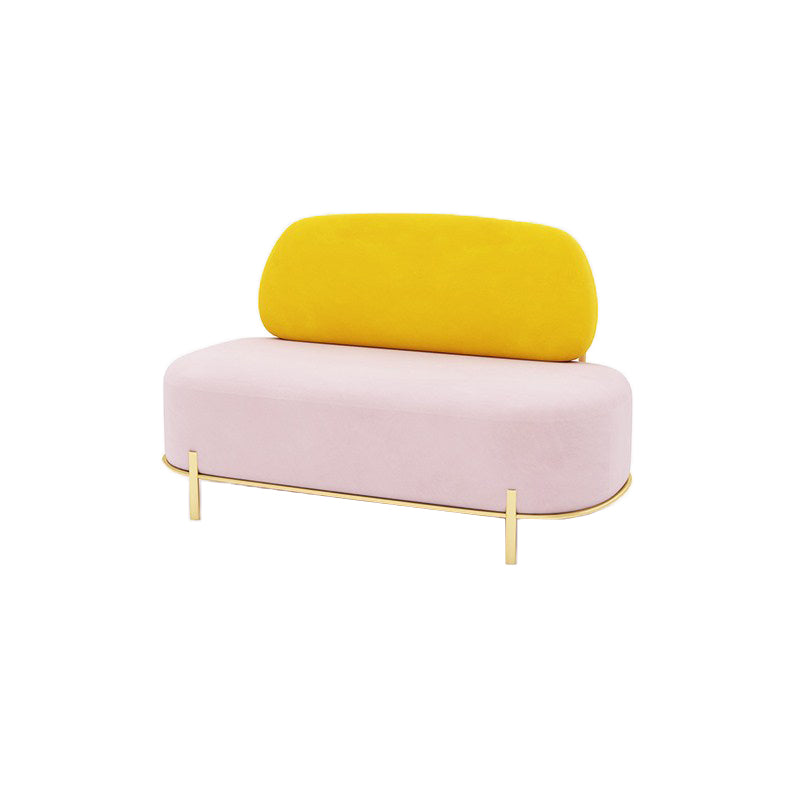 Velvet Armless Sofa 27.55" Wide Standard Sofa for Living Room