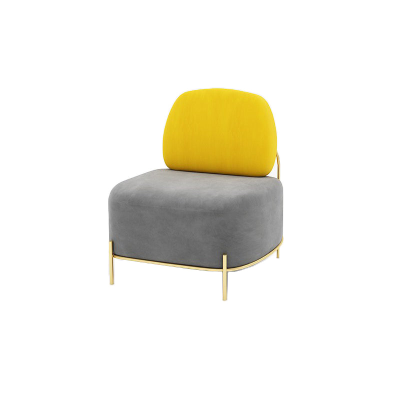 Velvet Armless Sofa 27.55" Wide Standard Sofa for Living Room