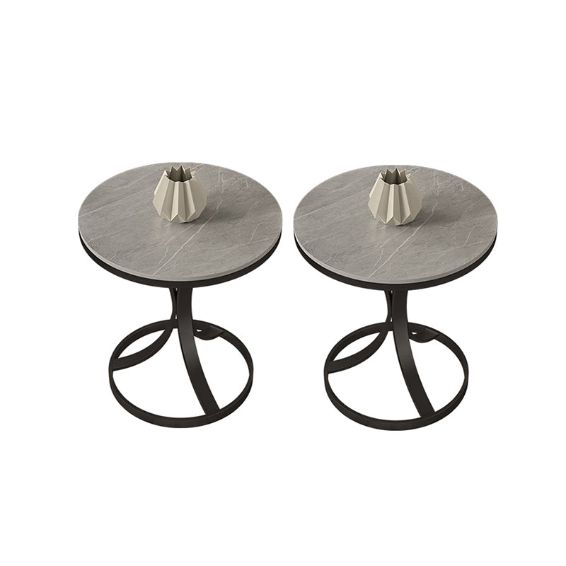 21.65" Tall Contemporary Style Side End Table Metal Frame Side Accent Table