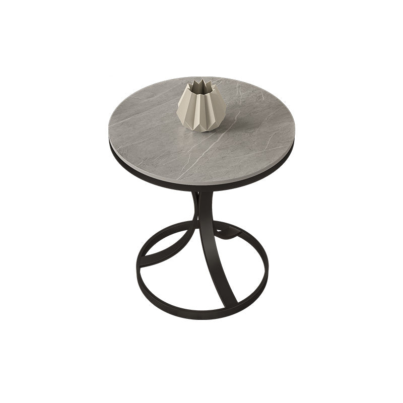 21.65" Tall Contemporary Style Side End Table Metal Frame Side Accent Table