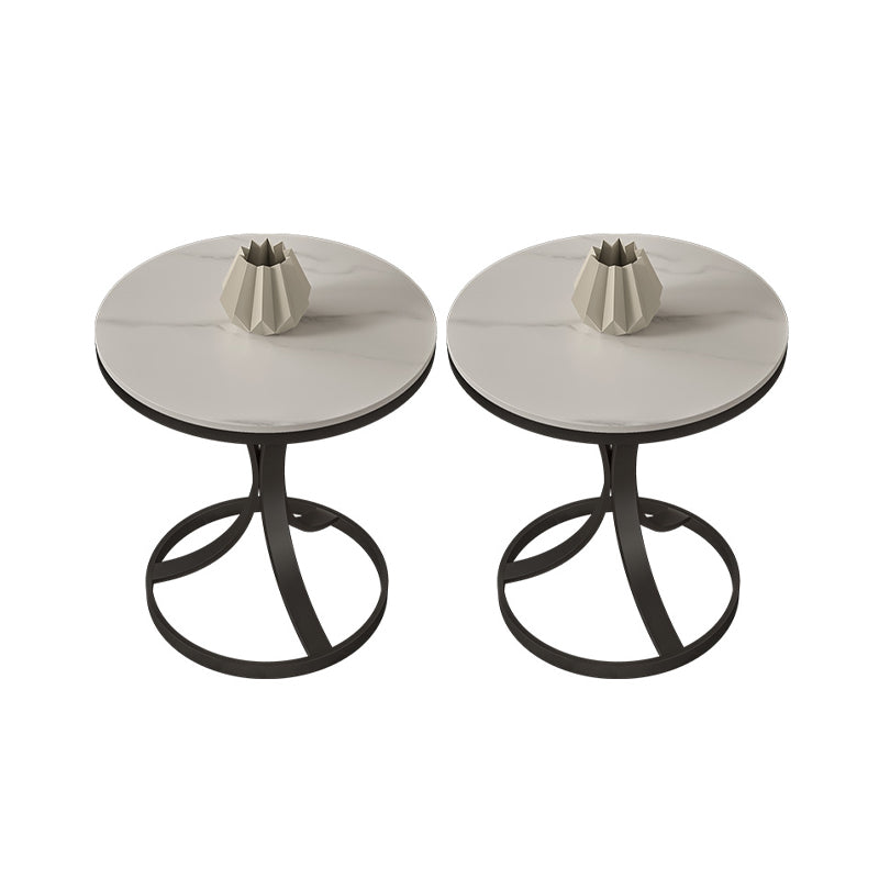 21.65" Tall Contemporary Style Side End Table Metal Frame Side Accent Table