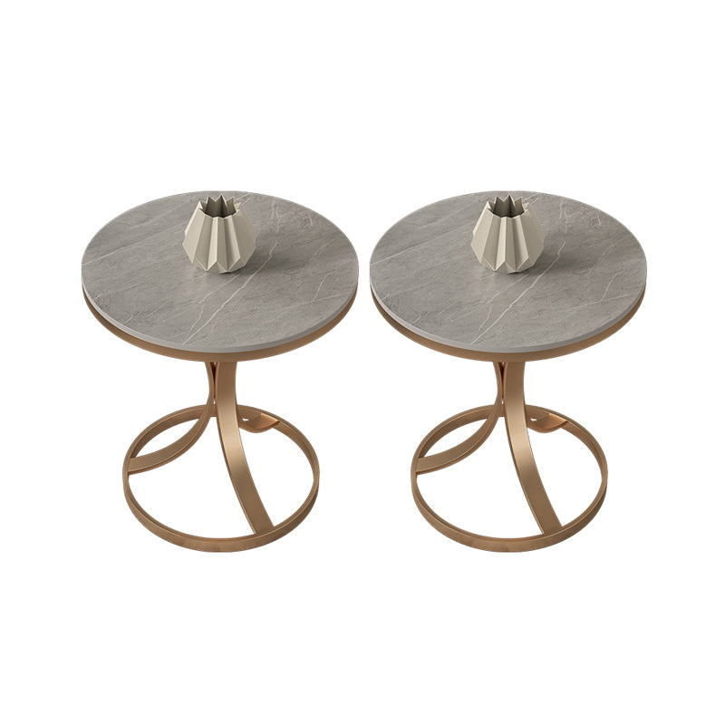 21.65" Tall Contemporary Style Side End Table Metal Frame Side Accent Table