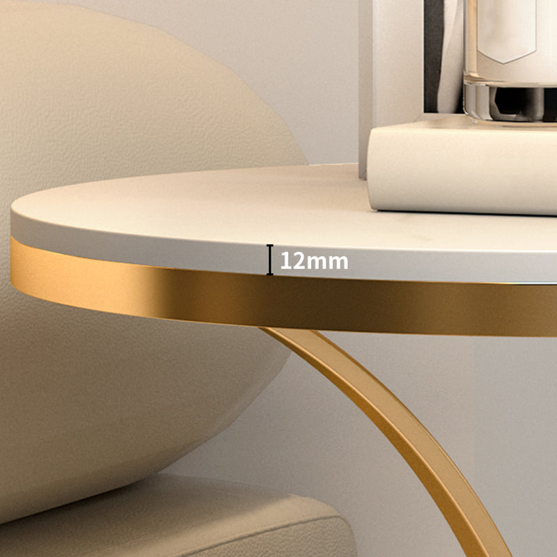 21.65" Tall Contemporary Style Side End Table Metal Frame Side Accent Table