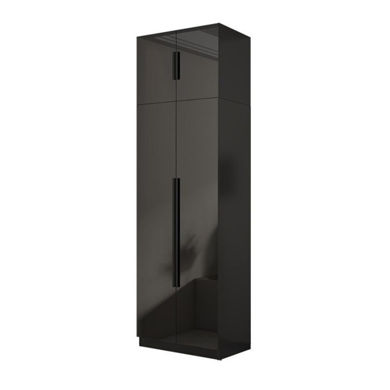 Modern Style Wardrobe Black Colour Glass Wardrobe Closet for Bedroom