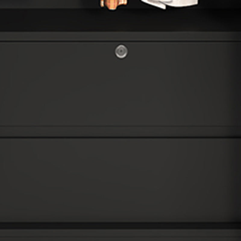 Modern Style Wardrobe Black Colour Glass Wardrobe Closet for Bedroom