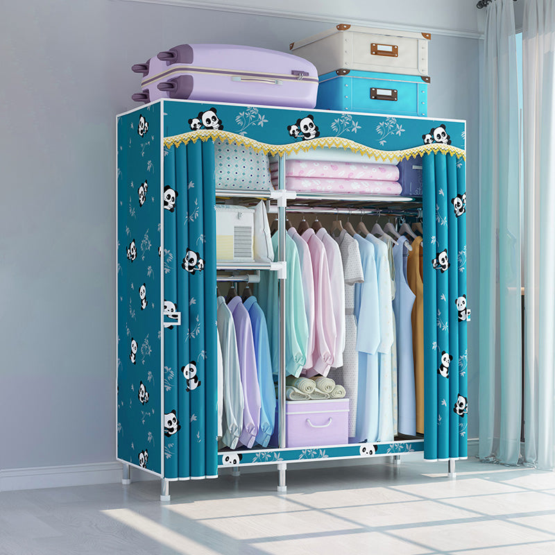 Modern Style Metal Wardrobe Bedroom Wardrobe Closet with Legs