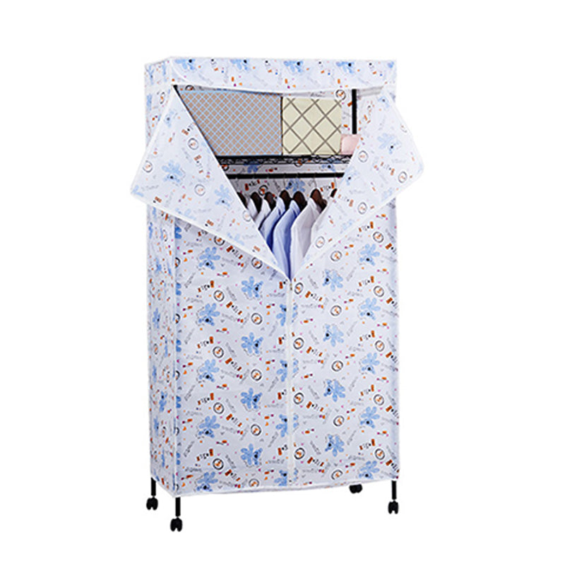 Modern Style Wardrobe Metal 2-Teir Adjustable Shelves Wardrobe Closet